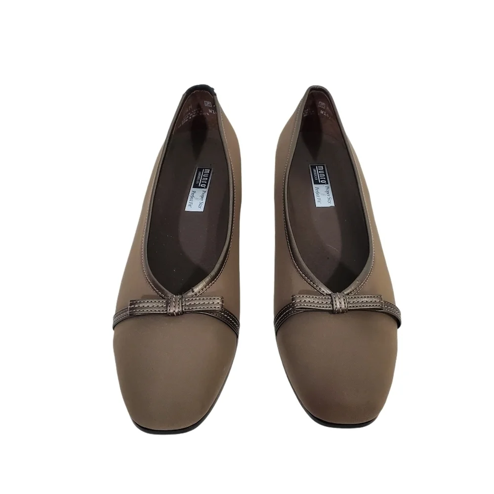 Munro American Brown Juliet Bow Shoes